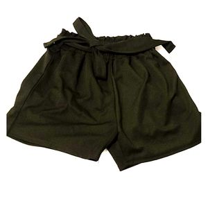 Plus Waist Belted Shorts